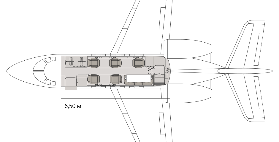 аренда частного самолета Beechcraft Hawker 750